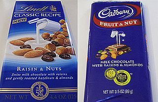 Taste Test: Lindt Raisin & Nuts vs. Cadbury Fruit & Nut Bars