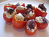 Cherry Tomatoes Stuffed with Marinated Feta