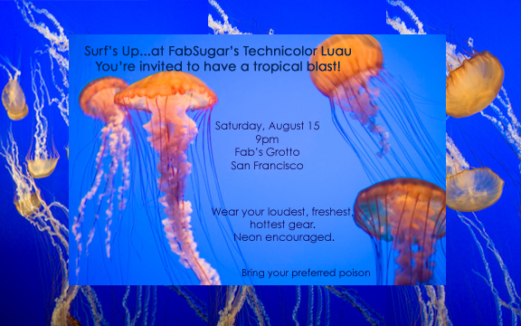 Come Party With Me: Technicolor Luau — Invite Come Party With Me: Technicolor Luau — Invite