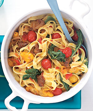 Fast & Easy Recipe For Italian Sausage & Tomato Pasta