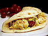 Recipe For Chicken, Walnut, and Red Grape Salad With Curry Dressing on Flatbread