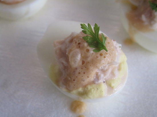 Seafood Deviled Egg
