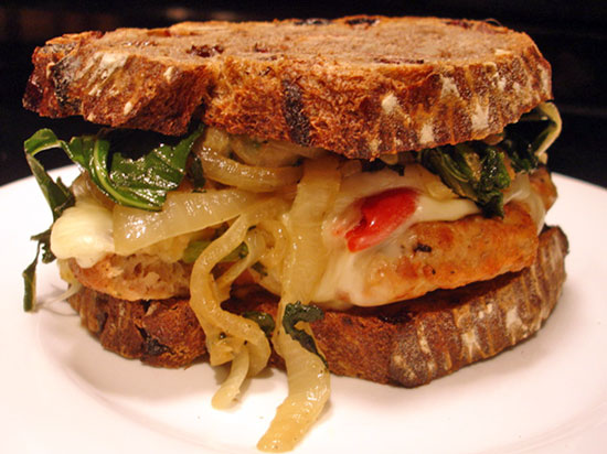 Recipe For Chicken Sandwich With Roasted Peppers, Onions, and Southern Greens 2009-08-12 09:37:31 Recipe For Chicken Sandwich With Roasted Peppers, Onions, and Southern Greens 2009-08-12 09:37:31