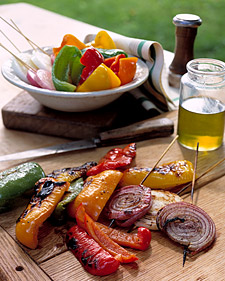 Grilled Mixed Peppers and Onions Grilled Mixed Peppers and Onions
