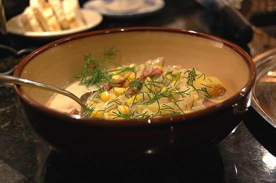 Corn and Kielbassa Chowder