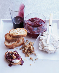 Goat Cheese Mousse With Red-Wine Caramel Goat Cheese Mousse With Red-Wine Caramel