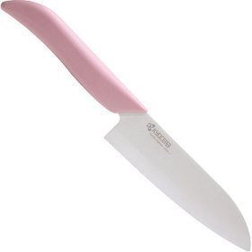Pink Kyocera Ceramic Santoku Knife Pink Kyocera Ceramic Santoku Knife