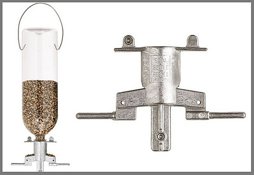 Simple Soda Bottle Bird Feeder Isn't Squirrel-Friendly