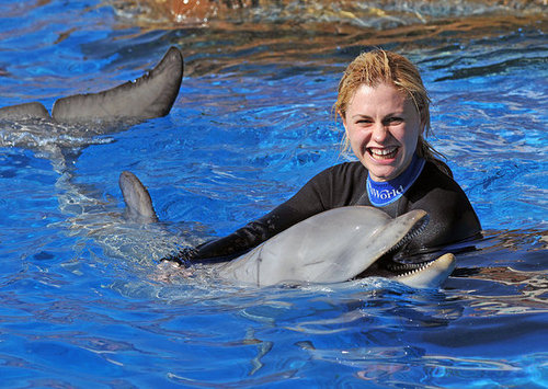 Photos of Anna Paquin and Steven Moyer at Sea World in San Diego Photos of Anna Paquin and Steven Moyer at Sea World in San Diego
