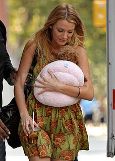 Blake Lively Seen on Gossip Girl Set With Penny
