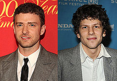 Justin Timberlake, Jesse Eisenberg, and Andrew Garfield Cast in Facebook Movie The Social Network Justin Timberlake, Jesse Eisenberg, and Andrew Garfield Cast in Facebook Movie The Social Network