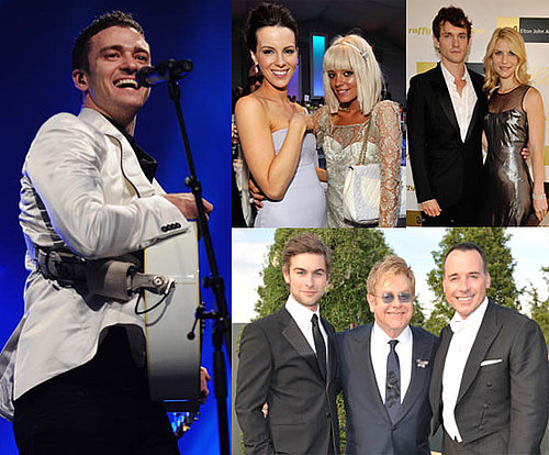 Photos of Lily Allen, Kate Beckinsale, Chace Crawford, Justin Timberlake at Elton John's White Tie and Tiara Ball