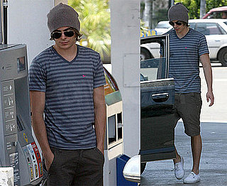 Photos of Zac Efron at a Gas Station in LA