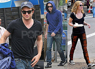 Photos of Twilight's Robert Pattinson and Emilie de Ravin Filming Remember Me in NYC