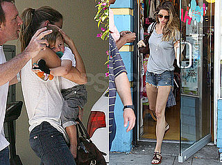 Photos of Pregnant Gisele Bundchen in LA, With Stepson John Moynahan