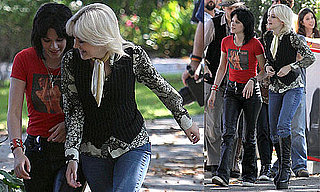 Photos of Twilight's Kristen Stewart and Dakota Fanning Filming The Runaways in LA