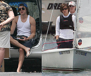 Photos of Zac Efron Taking Sailing Lessons in Marina Del Ray, California
