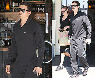 Photos of Orlando Bloom and Miranda Kerr Leaving a Restaurant in LA