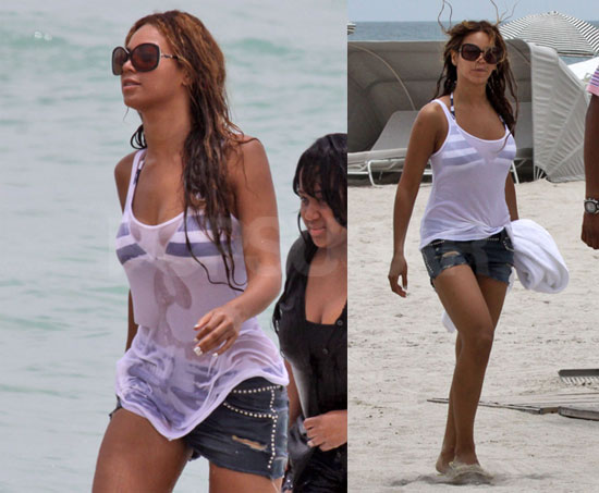 Beyonce Swimming in Miami