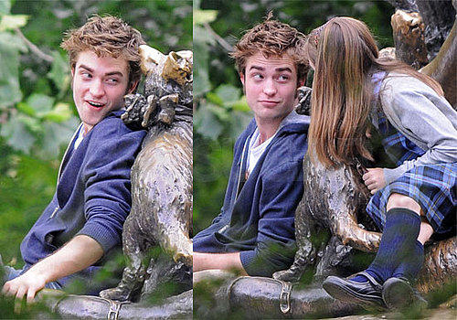 Photos of Robert Pattinson Filming Remember Me in Central Park