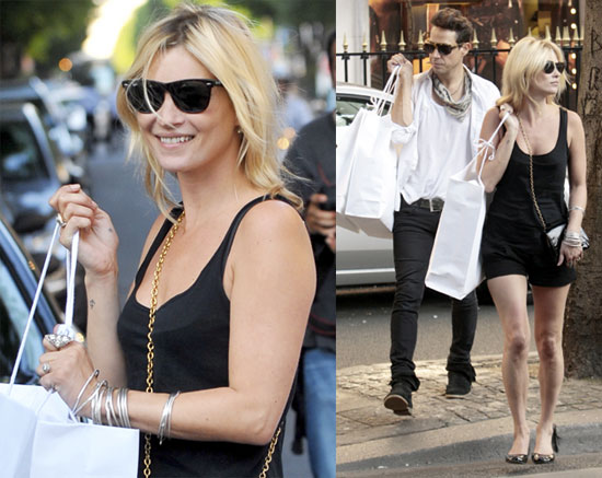 Photos of Kate Moss and Jamie Hince Shopping at Prada