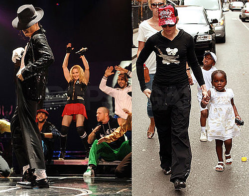 Photos and Video of Madonna's Tribute to Michael Jackson in London, Photos of Mercy, David, Rocco, Jesus