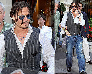 Photos of Johnny Depp Out and About in Paris After a Public Enemies Premiere