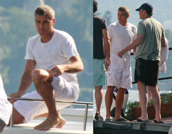 Photos of Clooney in Lake Como