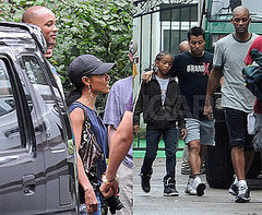 Photos of Will Smith, Jada Pinkett Smith, Jaden Smith at Kung Fu Kid in China