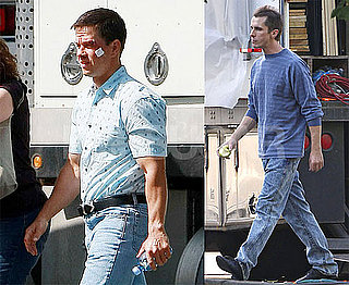 Photos of Skinny Christian Bale and Mark Wahlberg On The Set of The Fighter