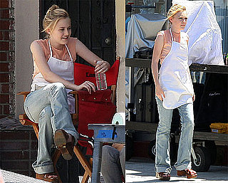 Photos of Dakota Fanning Filming The Runaways