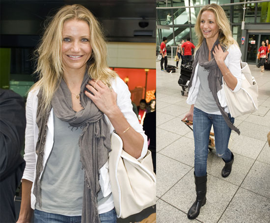 Photos of Cameron Diaz at Heathrow