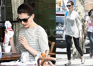 Photo Slide of Anne Hathaway Having Lunch in NYC