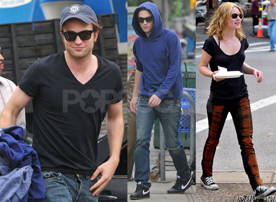 Photos of Robert Pattinson Filming Remember Me