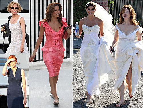 Photos of Eva Longoria, Marcia Cross, Teri Hatcher, Felicity Huffman, Dana Delany on the LA Set of Desperate Housewives