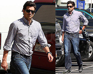 Photos of Patrick Dempsey on the Set of Valentine's Day