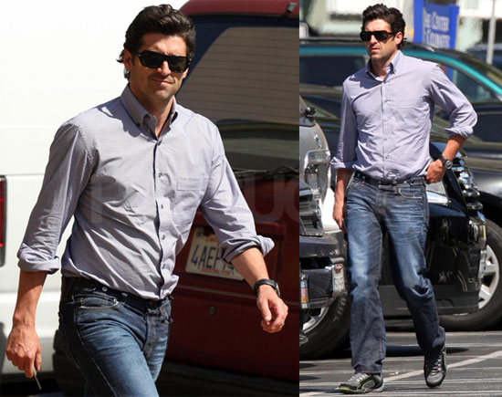 Photos of Patrick Dempsey on the Set of Valentine's Day Photos of Patrick Dempsey on the Set of Valentine's Day