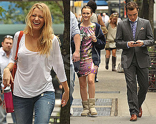 Photos of Ed Westwick, Leighton Meester and Blake Lively Filming Gossip Girl in NYC