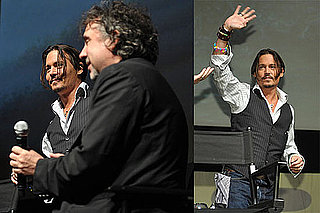 Photos of Johnny Depp and Tim Burton Promoting Alice in Wonderland at 2009 Comic-Con in San Diego