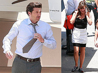 Photos of Jennifer Garner, Patrick Dempsey Filming Valentine's Day
