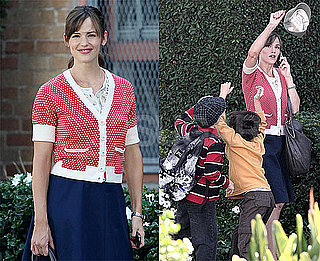 Photos of Jennifer Garner on the Set of Valentine's Day
