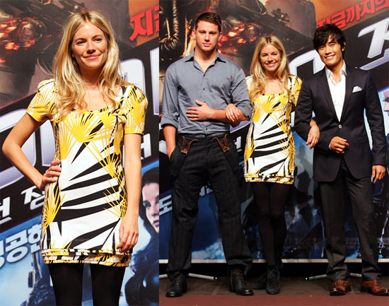 Photos of Sienna Miller and Channing Tatum at GI Joe Premiere