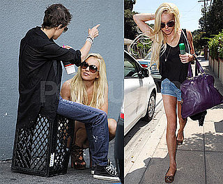 Photos of Platinum Blonde Lindsay Lohan and Samantha Ronson at 7-Eleven