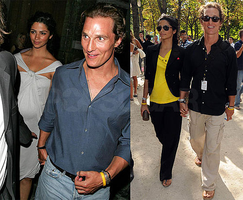 Photos of Matthew McConaughey and Camila Alves at the Tour de France in Paris