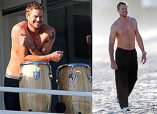 Photos of Shirtless Eric Dane Filming Valentine's Day in LA