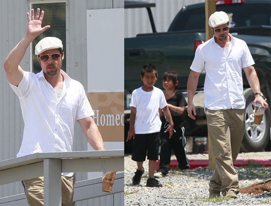 Photos of Brad Pitt in New Orleans Photos of Brad Pitt in New Orleans