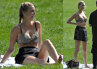 Bikini Photos of Whitney Port Filming The City in Central Park