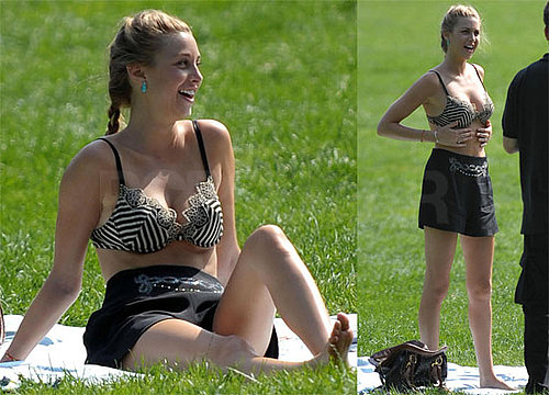 Bikini Photos of Whitney Port Filming The City in Central Park