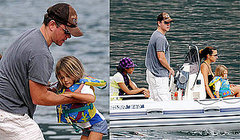 Photos of Matt Damon, Isabella Damon, Luciana Damon, Alexia Barroso at Lake Como