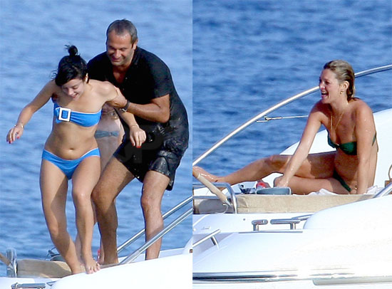 Photos of Kate Moss and Lily Allen on a Yacht 